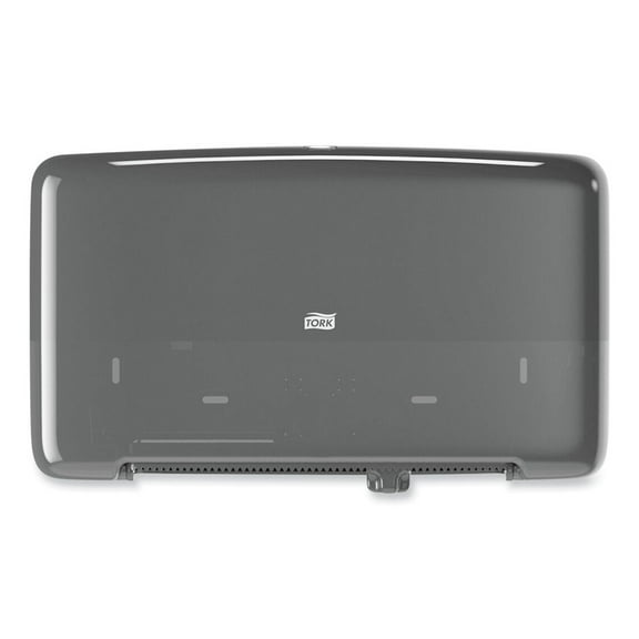 1 PK,Tork Twin Mini Jumbo Toilet Paper Roll Dispenser Black T2 (5555290)