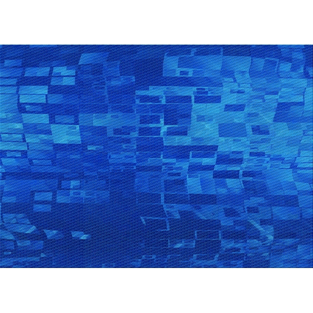 Ahgly Company Tapis Rectangulaire Lavable en Machine Intérieur Transitionnel Bleu Néon, 5 Pieds x 7 Pieds