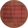 thumbnail image 1 of Ahgly Company Indoor Round Southwestern Brown Country Area Rugs, 6' Round, 1 of 4
