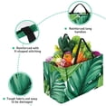 thumbnail image 3 of Tropical Jungle Palm Leaves Large Capacity Foldable Oxford Cloth Cube Organizer with Reusable Laundry Basket, Storage Bag, and Laundry Organizer, 3 of 7