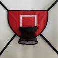 thumbnail image 1 of Cerceau de Basket-Ball Trampoline Cerceau de Basket-Ball Accessoires de Panier de Basket-Ball Trampoline Stand de Basket-Ball Rouge Trampoline en Coton Perlé, 1 of 5