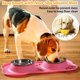 thumbnail image 4 of Bowls para Mascotas Hubulk Rosado Acero Inoxidable Antideslizantes con Tapete de Silicona para Perro, 4 of 8
