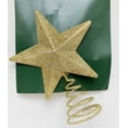thumbnail image 2 of Christmas House Gold Glitter Miniature 5 Point Star Tree Topper - 4 x 4.75 Inches, 2 of 2