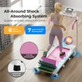 thumbnail image 5 of Gymax Folding Treadmill for Home Walking Running Machine w/ 12 Preset Programs Pink, 5 of 10