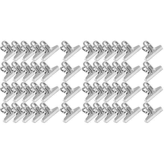 Masteelf 50 Pcs Office Money Clip Metal Check Clip Small Bills Clip Stainless Steel Money Clip Stainless Steel Money Clip