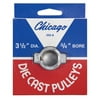 Chicago Die Casting 3-1/2" Single V Groove 3/4" Pulley
