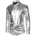 thumbnail image 2 of Camisa informal de cuadros con solapa y botones para hombre: poliéster y algodón, manga larga, uso diario en todas las estaciones, 2 of 2