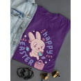 thumbnail image 3 of Adorable Bunny Happy Easter T-Shirt Women -Smartprints Designs, Female Large, 3 of 4