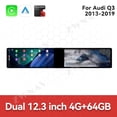 thumbnail image 2 of ZWNAV Dual 12.3 inch Screen Car Radio For Audi Q3 2013-2019 Android GPS Navigation Multimedia Video Player Stereo Receiver Head Unit, 2 of 14
