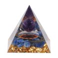thumbnail image 2 of Orgone Pyramid, Exquisite Design Vibrant Colors Chakra Pyramid  For Office For Meditation For Bedroom, 2 of 8
