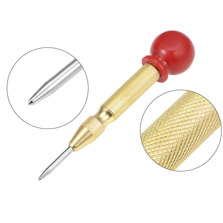 uxcell Automatic Center Punch, 5-Inch Spring-Loaded Center Hole