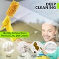 thumbnail image 3 of ZQZiQi 30-Count Disposable Duster Refills with 1 Handle, Compatible with Swiffers, 360°   Electrostatic Dust Trapping Replacement Heads for Home Furniture & Electronics Cleaning, 3 of 6