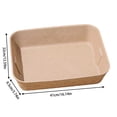 thumbnail image 3 of Gytml 4 Pack Disposable Cat Litter Box, Large Size Portable Litter Pan, Sturdy Leak-Proof Litter Box For Cats, Travel, Hotel & Multi-Cat Use(Khaki-16.14X12.59X3.74Inch), 3 of 4