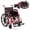 Red+Black, variant on Goplus Lightweight Folding Wheelchair for Adults with Swing-Away Footrest & Desk Arm Blue + Black