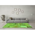 thumbnail image 3 of Ahgly Company Indoor Rectangle Patchwork Green Transitional Area Rugs, 6' x 9', 3 of 4