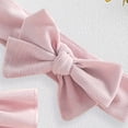 thumbnail image 4 of Staki Easter Baby Girl Outfit Newborn Overalls Chick Bunny Ears Bubble Romper Infant Jumpsuit Easter Clothes Easter Outfits for Baby Girls 0-18M(Red,6-12 Months), 4 of 8