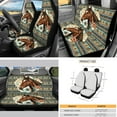 thumbnail image 3 of Yuyamidu Horse Car Seat Cover Set of 16 Aztec Western Auto Steering Wheel Cover Seat Belt Strap Pad Cup Holder Rear View Mirror Cover Handbrake Gear Shift Knob Cover Car Shade Keychain, 3 of 7