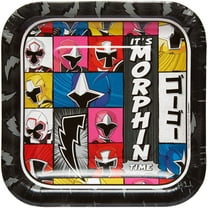 7" Power Rangers Ninja Steel Square Paper Party Plate, 8ct