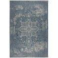 thumbnail image 1 of 6'7" x 9' Quick Dry Azure Blue Indoor/Outdoor Rug, 1 of 4