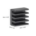 thumbnail image 3 of Unique Bargains 9x9x5mm Noir Collant Aluminium Radiateur Électronique Refroidisseur 10 Pack, 3 of 4