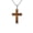 Brown, variant on Women's Men's Stainless Steel Crucifix Cross Tiger Eye Necklace Pendant Chocker Chain Gifts Small Black