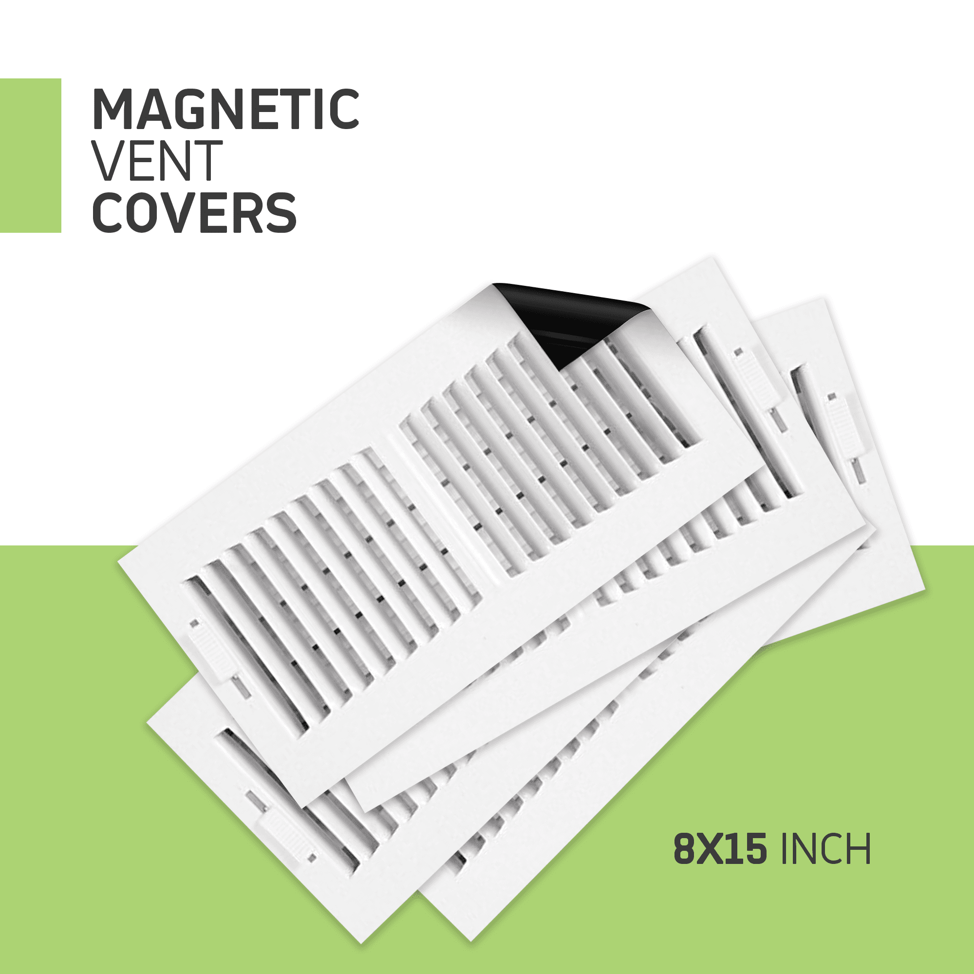 Ten 10 Magnetic Sign Sheets 8x15 Vent Covers Heating A/C Air Flow 9 New/1  Used