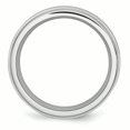 thumbnail image 2 of Cobalt Ridged Edge 8mm Wedding Band Ring Man Classic Flat W/edge  For Dad Mens  For Him, 2 of 10