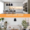 thumbnail image 3 of unbranded Hanging Light Cover Lampshade for Ceiling Light Black Cloth Warm Atmosphere 1Set, 3 of 8
