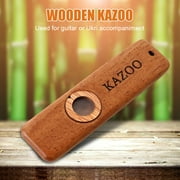 Wood KAZOO with Five Membrane Flute Diaphragm Mouth Kazoos Musical Instruments