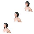 thumbnail image 2 of Guardoinrt Sleep Aid Silk Cap - Say Goodbye To Tossing And Turning for At Night Comfortable Silk Night Sleep Cap Cold Prevention Black One size fits all 3Set, 2 of 6