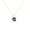Rose, variant on Pure Elegance Bubble Design Multi-Circle Round Cut Bezel Set Blue Sapphire Stone Women Pendant Necklace in 925 Silver With 14K White Gold Over