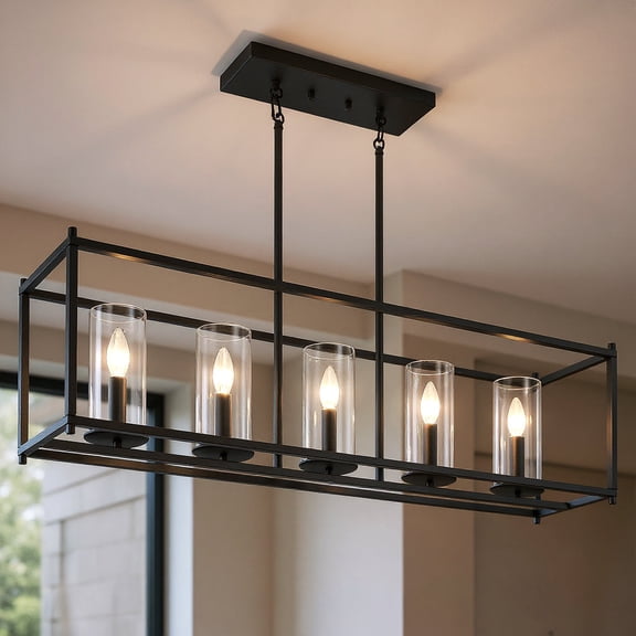 Luxury Transitional Chandelier, Black, UKC20043