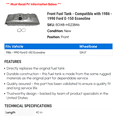 thumbnail image 2 of Front Fuel Tank - Compatible with 1986 - 1990 Ford E-150 Econoline 1987 1988 1989, 2 of 2