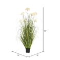 thumbnail image 3 of Decoración de césped verde artificial Vickerman en maceta, 36 cm, con 4 dientes de león, 3 of 6