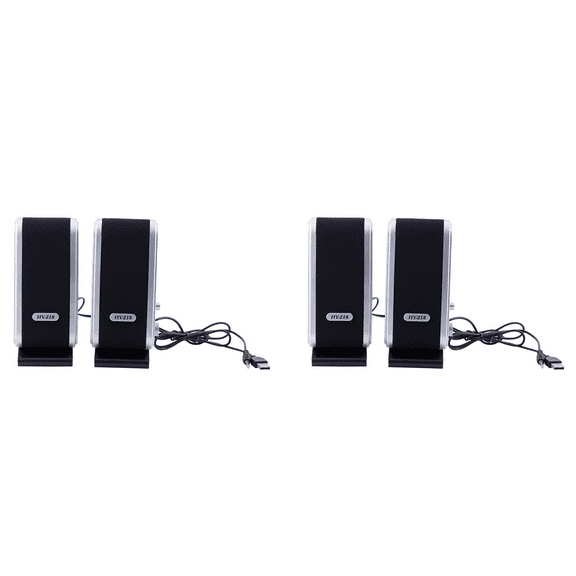 2X New 120W Usb Power Desktop Computer Notebook Audio Speaker 3.5Mm Earphone Jack