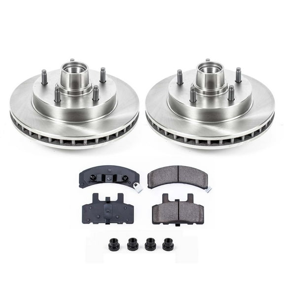 Ultimate Brakes Front Semi-Metallic Brake Pad and Rotor Kit with Hardware WM80371