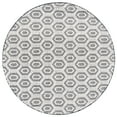 thumbnail image 4 of SAFAVIEH Natura Calvagh Geometric Area Rug, Ivory/Black, 6' x 6' Round, 4 of 10