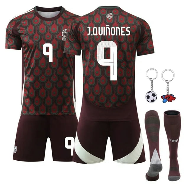 J.Quinones #9 Mexico Home Soccer Jersey Kits