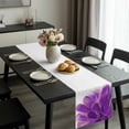 thumbnail image 2 of Purple Gold Table Runner 90 Inches Long, Abstract Flower Ombre Aesthetics Paint Kitchen Coffee Dining Table Decoration for Home Party Birthday Wedding Home Decor 13x90 Inches, 2 of 8