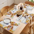 thumbnail image 5 of Spring Cow Placemats Set of 12 Summer Sunflower Botanical Vintage Place Mats Indoor Wipeable Table Mats Washable Cloth Dining Table Placemats for Kitchen Holiday Party Home Decor 13x19 Inch, 5 of 9