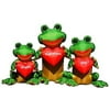 9' Air Blown Inflatable Valentine's Day 3 Frogs w/ Hearts Yard Decoration