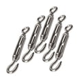 thumbnail image 3 of M4 304 Stainless Steel Hook & Eye Turnbuckle Wire Rope Tension Pack Of 5, 3 of 4
