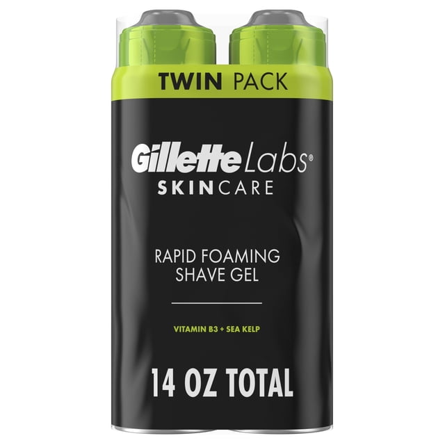 Gel de afeitar GilletteLabs Rapid Foaming para hombre, 200 ml (paquete de 2)