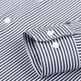 thumbnail image 5 of Rggeeun Men's Shirts Male Casual Lapel Long Sleeve Button Down Shirt Striped Print Comfortable Relaxed Fit Dress Shirt With Slight Stretch Leisure Tops, 5 of 8
