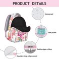 thumbnail image 4 of "Sunflower Themed Sling Backpack - Ergonomic Flowers Print School Backpack, Chest Stabilizer Strap, Hands-Free Floral Bookbag for Commuters", 4 of 6