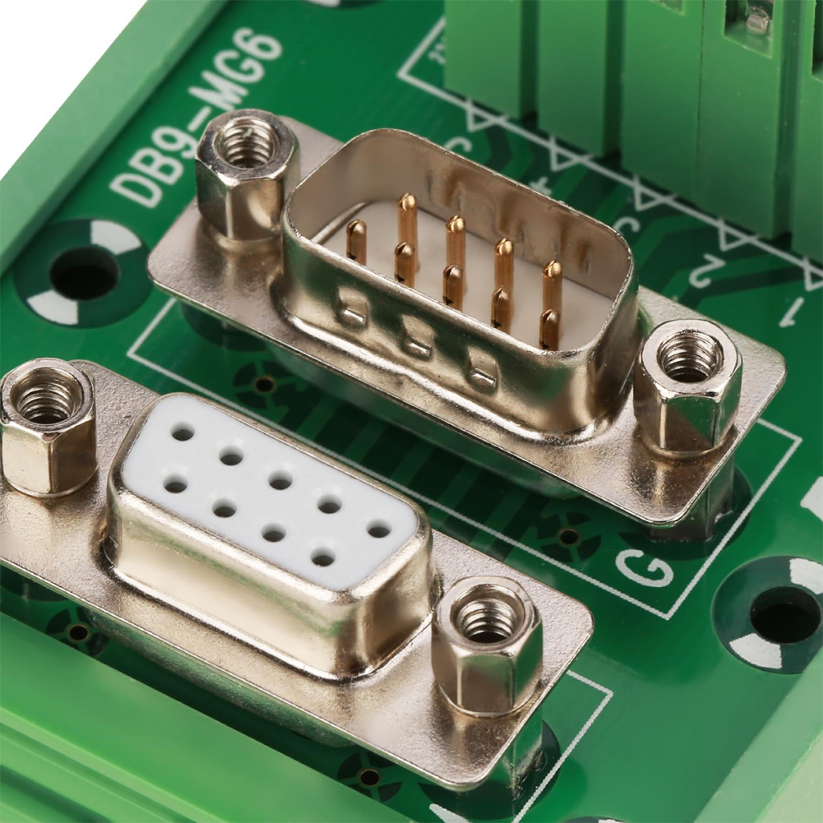 DB9 Breakout Board, Stability Compact Structure Terminal Blocks Module for C45 Rails Of 35mm Width Most People