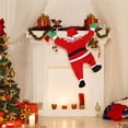 thumbnail image 4 of Decoración de pared de escalada de Papá Noel, adornos navideños para interiores y exteriores, jardín, decoración del hogar, 110/170cm, 4 of 4
