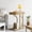 Light Brown, variant on Fnova Narrow Side Table, C-Shaped Modern End Table with Metal Frame, Small Sofa Side Table for Living Room, Bedside Table for Couch
