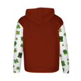 thumbnail image 4 of Sudadera con capucha para hombre, estilo informal, con estampado del Día de San Patricio, con cordón y manga larga, de poliéster., 4 of 5