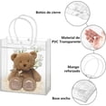 thumbnail image 3 of Bolsas de Regalo Grandes de PVC Transparente con Asa, 20 Piezas Reutilizables Bolsitas de Dulces de Plástico para Boda Recuerdos, Fiestas, Cumpleaños, 3 of 4
